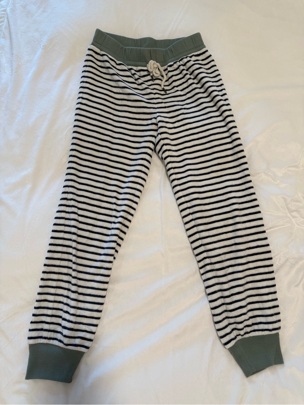 Madewell - Striped Soft Joggers in Cream, Navy and Olive